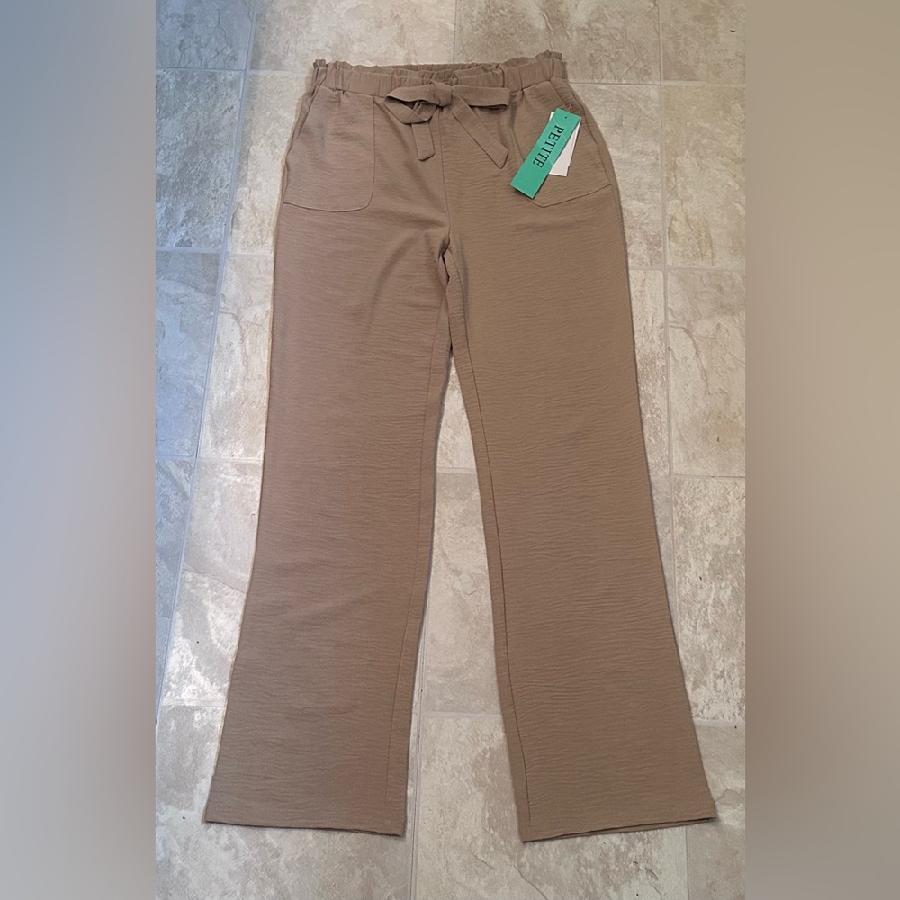 NWT Tan Slightly Flared Work Pants